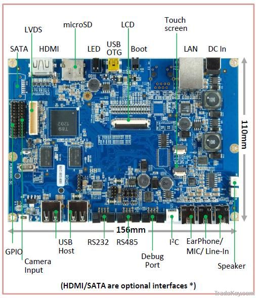 ARM1176JZF Embedded Single Board Computer @700MHz