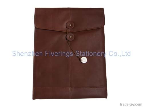 PU leather document bag