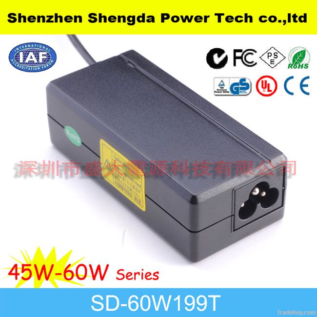 desktop ac power adapter for laptop 47/63Hz 12v 5a