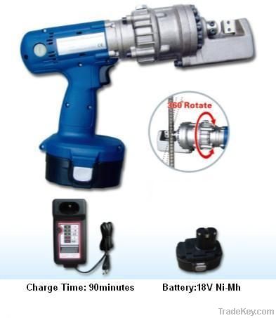 Portable rechargeable rebar cutter