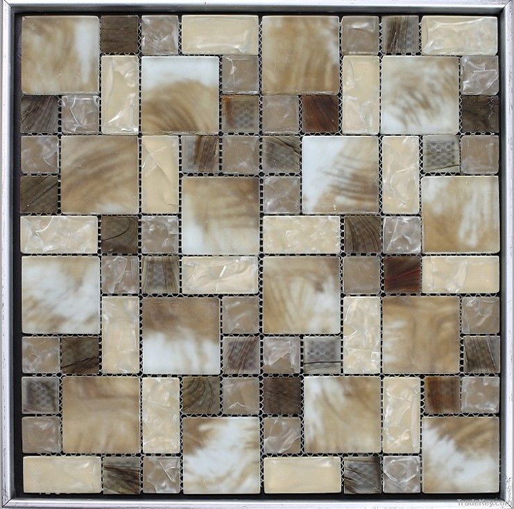 Mat Hand Paint Glass Mosaic