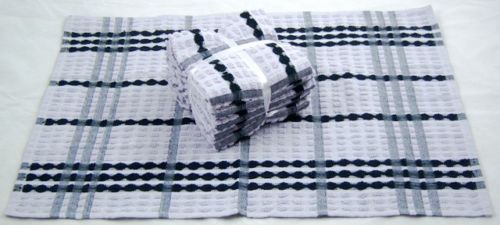 Terry multi stripe tea towels