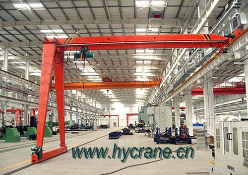 single girder electric hoist semi hoist crane