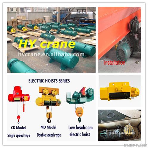 single girder electric hoist semi hoist crane