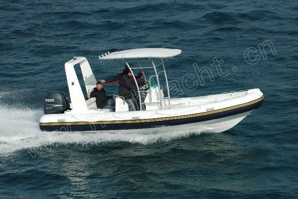 glass fibre RIB inflatable boat