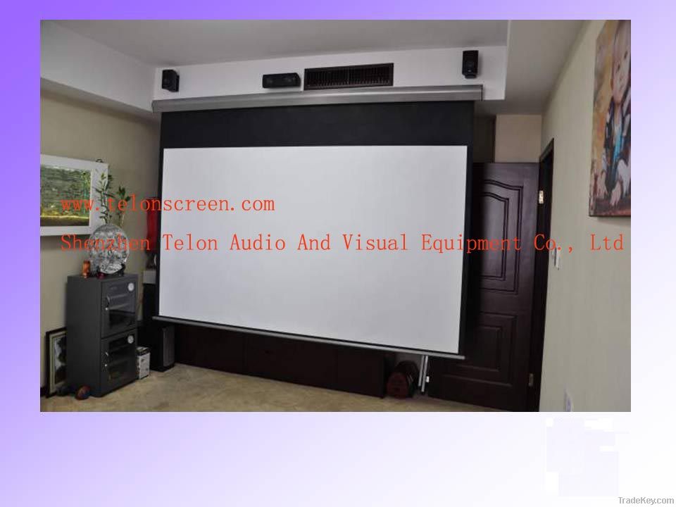 Electric/ Motorized Matt White Projector Screen