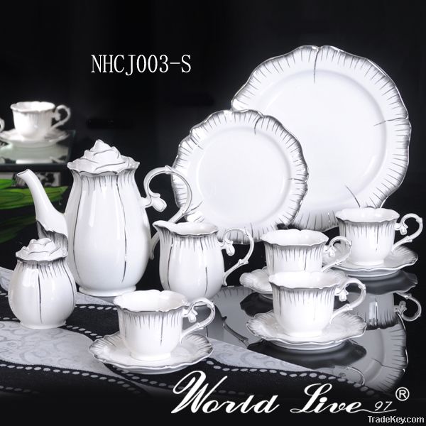 White Porcelain Coffee Cup Sets