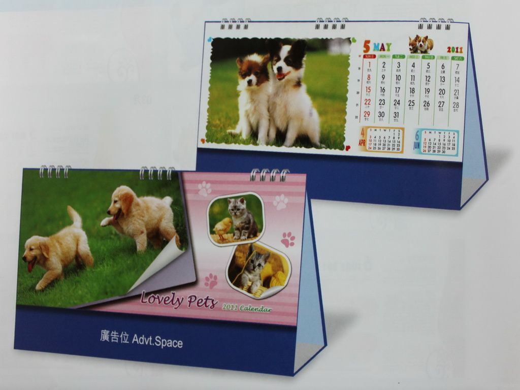 Colorful Calendar Printing Service From Printing House China