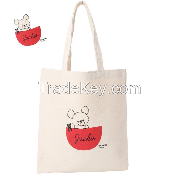 Eco Cheap Simple Canvas Cotton Shopping Bag for Daily Use
