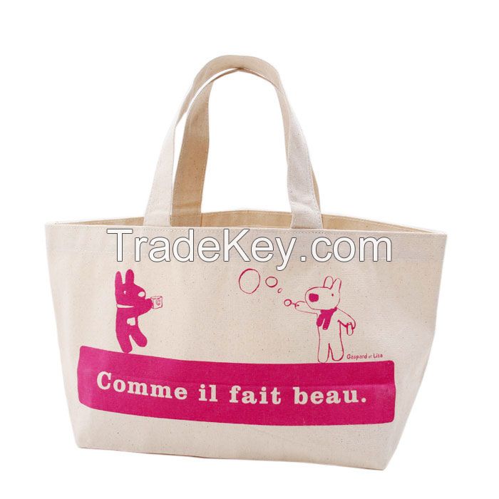 Eco Cheap Simple Canvas Cotton Shopping Bag for Daily Use
