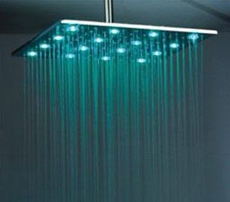 temperature detectable  showerhead