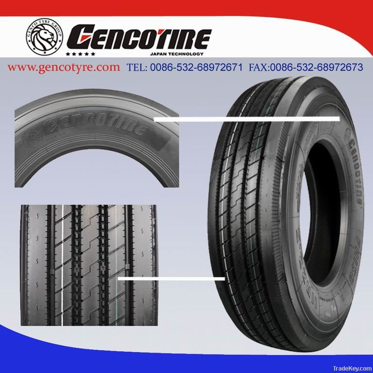 truck tyre, sizes9r20-295/80r22.5