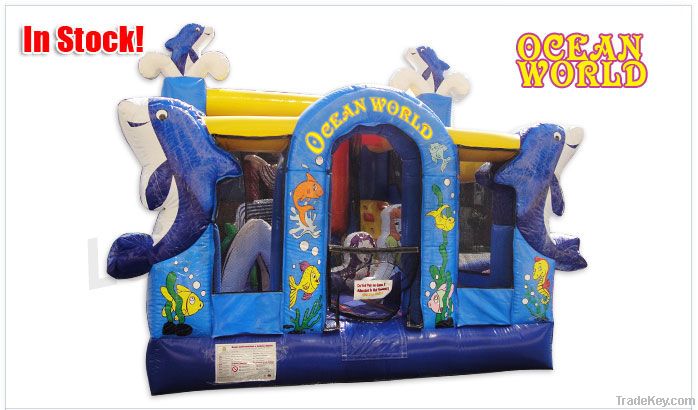 giant inflatable  bouncer ocean  world