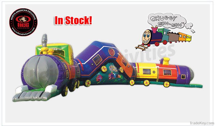 inflatable venture play  games chuggy choo-choo