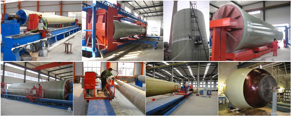 FRP pipe&tank winding machine