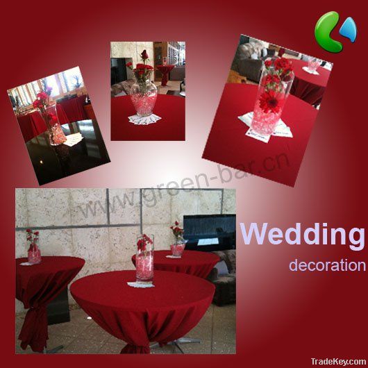 Wedding decoration of water beads