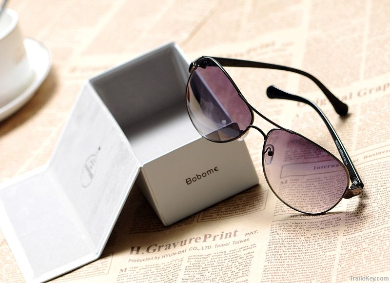 Fashion elegant paragraph BOBOME sunglasses unisex 2 color support OEM