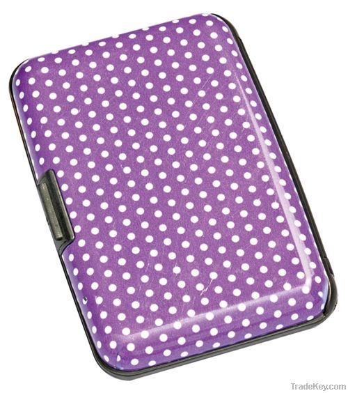 security credit card wallet/holders, aluminium silicone card wallet