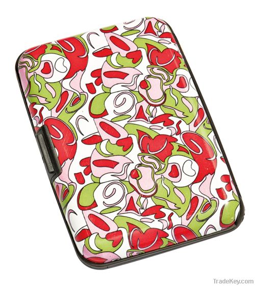security credit card wallet/holders, aluminium silicone card wallet
