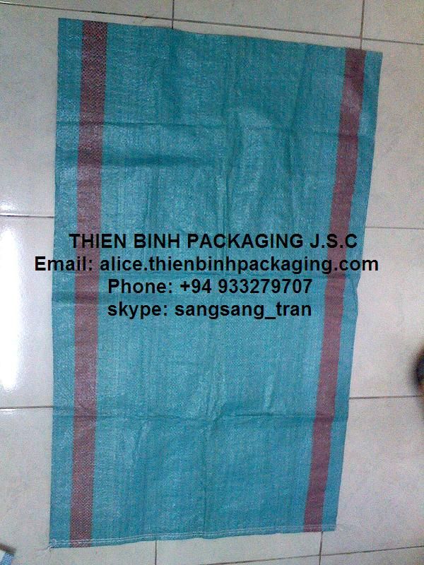 Recycle PP woven bag / PP woven garbage bag / Green pp woven bag