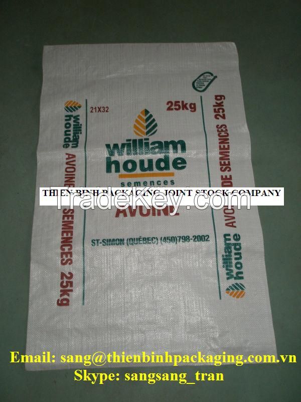 PP woven bag for agriculture, feed, sugar, rice, salt..