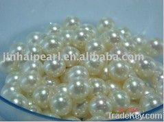 white loose round freshwater pearl