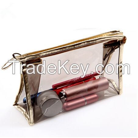 customized transparent pvc bag, pvc comestic bags