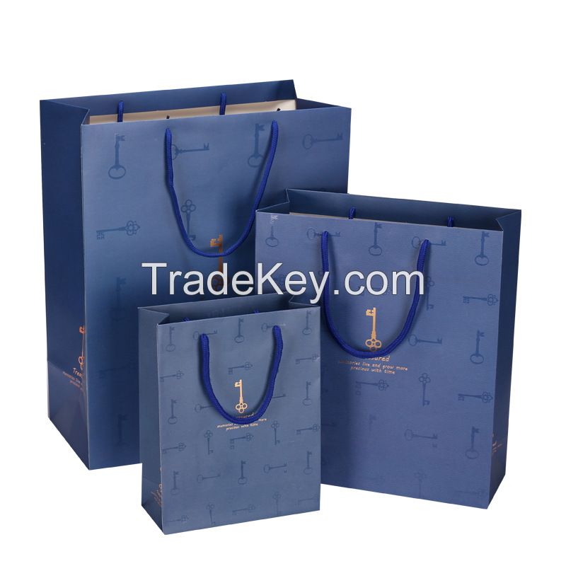 packaging paper bag, latest design Christmas paper gift bag