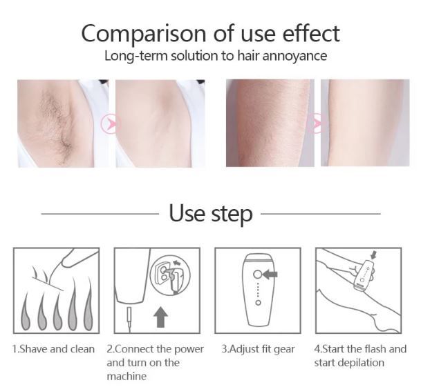 IPL hair removal homeuse portable permanent beauty care