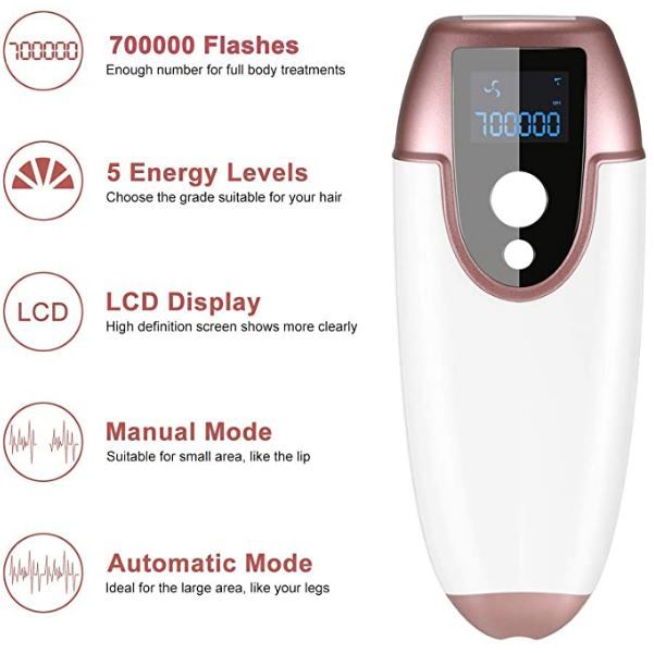 ew IPL Laser Removal Device Machine Handheld Lady Epilator Use Permanent Mini Portable At Home