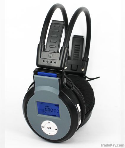 MP3 stereo sport headphone with memory card