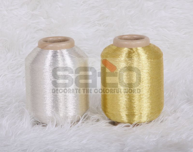 ST-type 600D 450D pure silver/gold metallic yarn