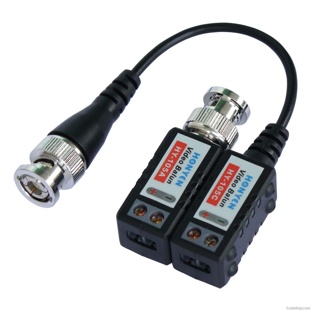 Combinable Single Channel Passive Video Balun Screw terminal