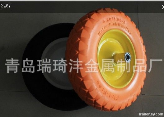rubber tyre , pu foaming wheel