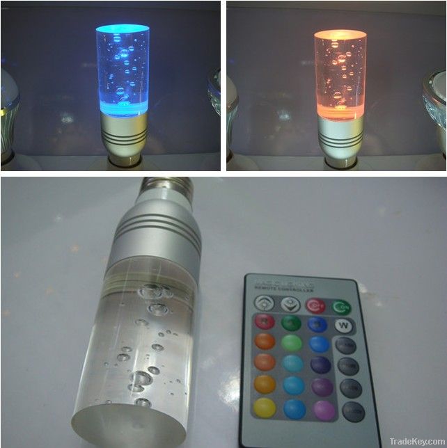 3w RGB or Single Color Led Crystal Light