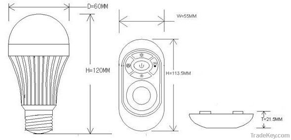 Magic 3W Remote Controlled LED RGB(New Arrival)