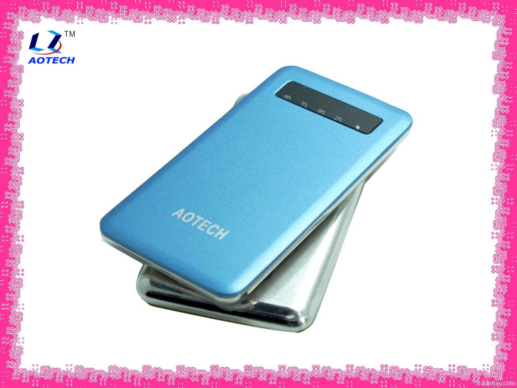 mobile battery charger, 4000mAH capacity, power bank, OEM sevice