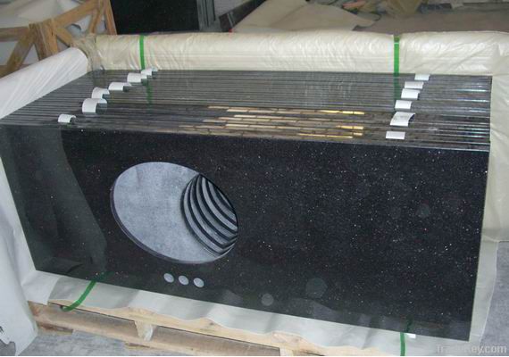 Granite black galaxy countertops