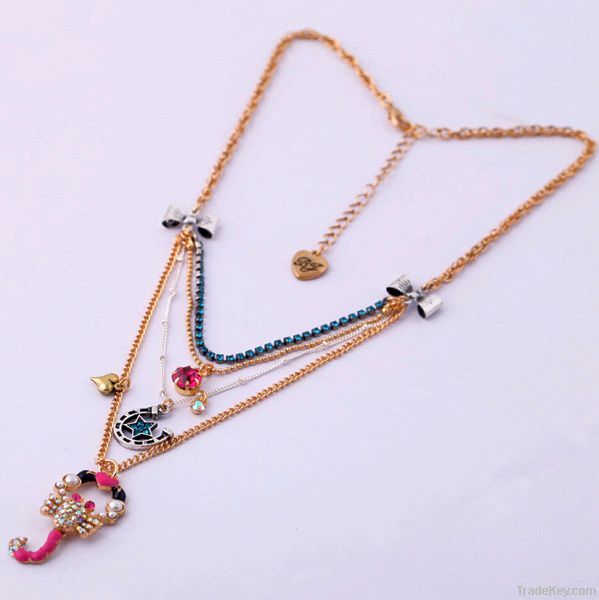 2013  new fashion BJ jewelrys zinc alloy pendant necklace