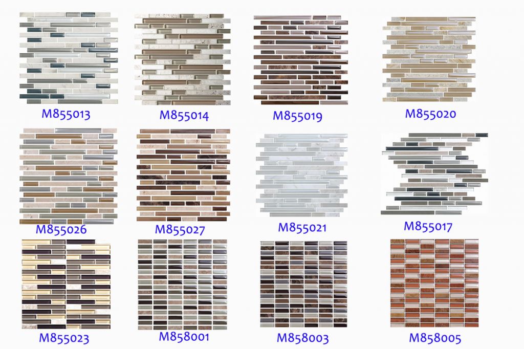 New Design Living Room and Bathroom Wall Stone Crystal Glass Mosaic Tiles