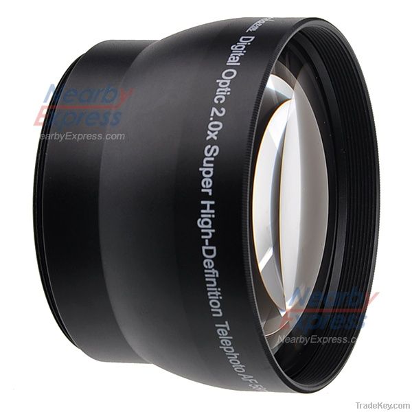 58mm 2.0X TELE Telephoto Lens for Digital Camera DSLR