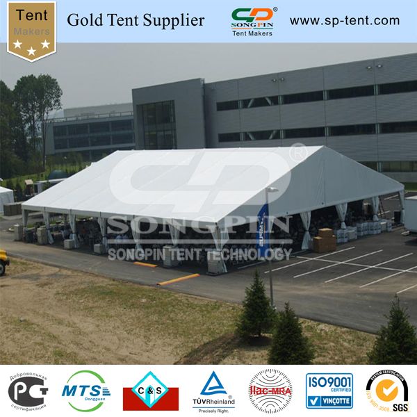 AC Weighted Clearspan marquee 25x35m with sidewalls for 1000 people ceremony or public assemblies