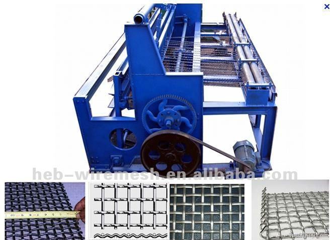 Crimped wire mesh machine