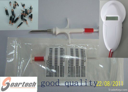 RFID syringe with glass tag