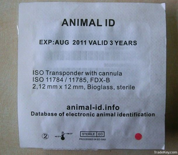 luer lock rfid tag for animal