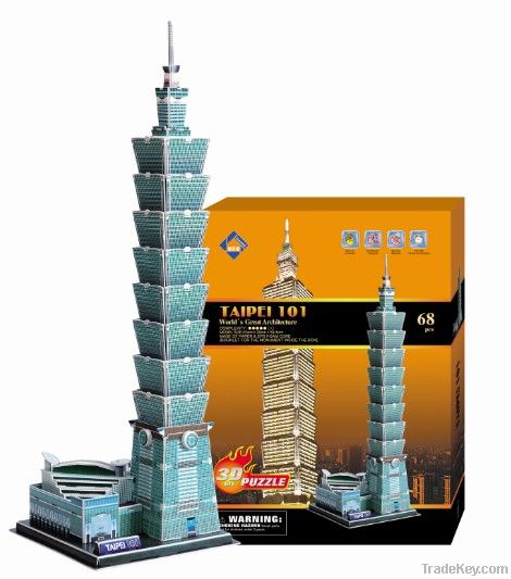 Famous construction 3D puzzle