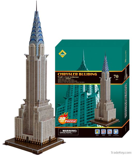 Famous construction 3D puzzle