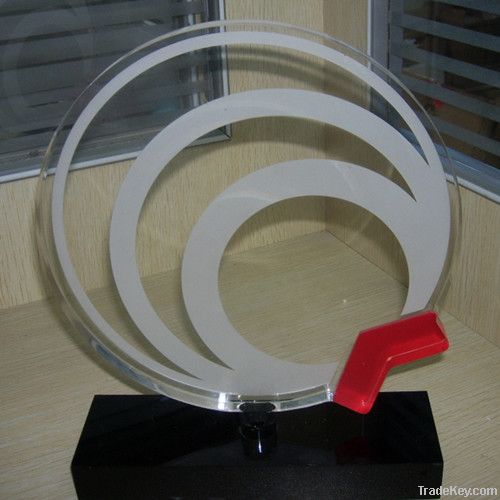 New!Clear Round Exquisite Acrylic Trophy&amp;Awards