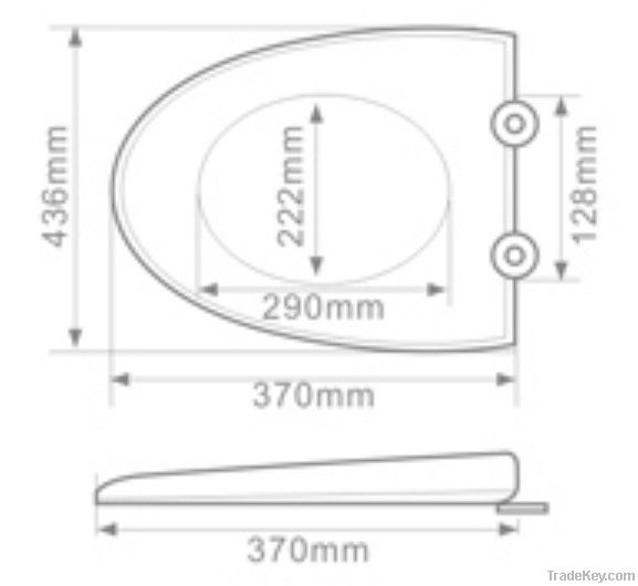 High-density PP soft-closeing toilet seat cover/ OEM 075