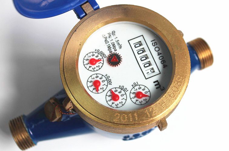 Single Jet Wet Type of Cold Water Water Meter